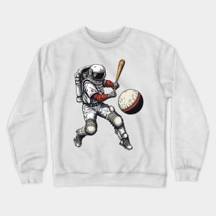 Baseball Astronaut #2 Crewneck Sweatshirt